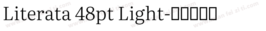 Literata 48pt Light字体转换